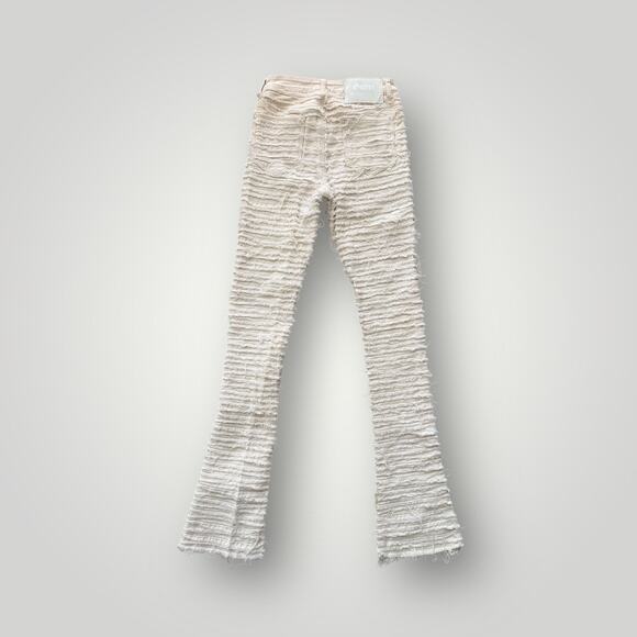 GUAPI 28inch‼️ Guapi Jeans Mens sz 28 Distressed Flare Pants Ripped Shredded Designer